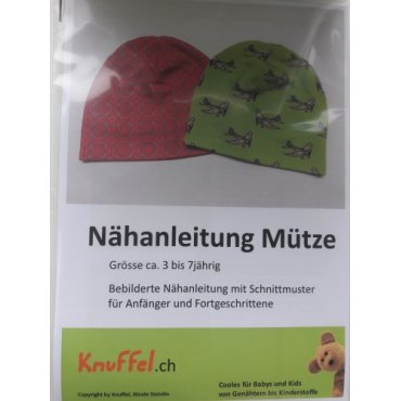 Nähset "Mütze Einhorn/Punkte lila"