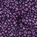Beschichtete Baumwolle "Leopardenmuster dunkelblau/pink"