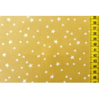 Beschichtete Baumwolle "Sternli senf"