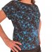 Jersey Stoff "Blüten blau"