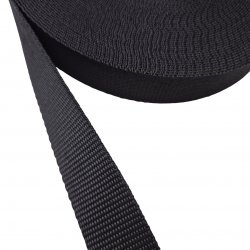 Gurtband "Schwarz 3 cm"