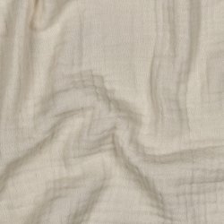 Musselin Stoff "Dreilagig GOTS natural"
