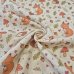 Musselin Stoff "Fuchs und Igel creme"