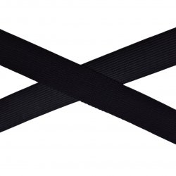 Gummiband "Schwarz 25mm"