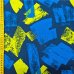 Jersey Stoff "Abstrakt blau"