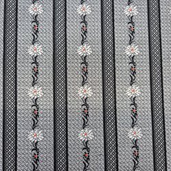 Jerseystoff "Edelweiss schwarz"