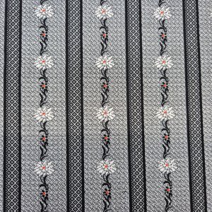 Jerseystoff "Edelweiss schwarz"