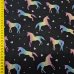 Jersey Stoff "Einhorn schwarz-leuchtend"