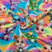 Jersey Stoff "Hasen bunt"