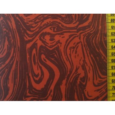 Reststück Jerseystoff "Marmor orange" 60cm Fr. 12.-