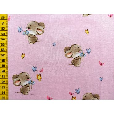 Jerseystoff "Mausi rosa"