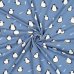 Jersey Stoff "Pinguin jeansblau"