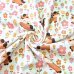 Jersey Stoff "Pony Blume weiss"