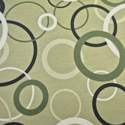 Jersey Stoff "Ringe oliv"