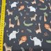 Jersey Stoff "Safaritiere antrazit"