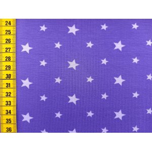 Jerseystoff "Ungleiche kleine Sterne violett"