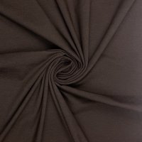 Jersey Stoff "Uni dunkelmokka"