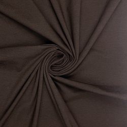 Jersey Stoff "Uni dunkelmokka"