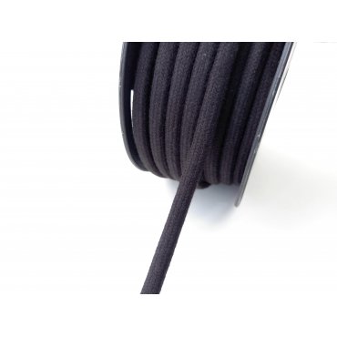 Kordelband Baumwolle "Schwarz 8mm"