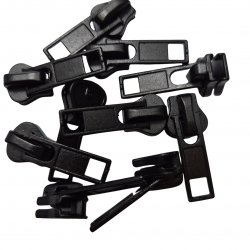 Schieber zu Reissverschluss "Schwarz 5 mm"