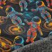 Alpenfleece "Astronauten schwarz"