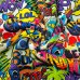 Alpenfleece "Sprüche bunt"