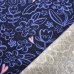 Soft Sweat Stoff "Blumen dunkelblau"