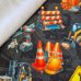 Sweat Stoff "Baustelle schwarz"