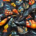 Sweat Stoff "Baustelle schwarz"