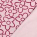 Sweat Stoff "Blumen rosa"