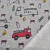 Sweat Stoff "Feuerwehr grau"