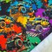 Sweat Stoff "Jeep bunt"