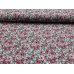 Reststück Baumwollstoff "Blühend grau/pink" 28cm Fr. 3.-