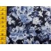 Baumwollstoff "Blumenstrauss dunkelblau/blau"