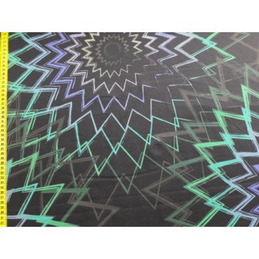 Sommersweat "Energy Blossom schwarz/grün"