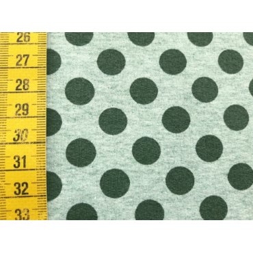 Sommersweat "Punkte mint meliert 1cm"