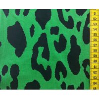 Jerseystoff "Leopardenmuster grün"