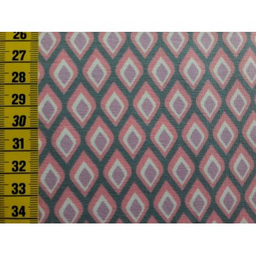 Jerseystoff "Klaranähta Rombus rosa"