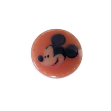Knopf "Mickey orange"