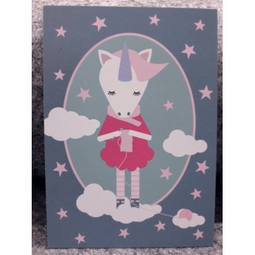 Karte "Einhorn häkeln"