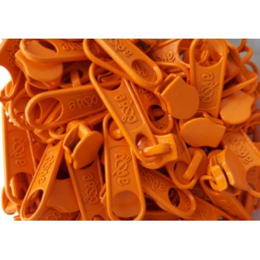 Schieber2  zu Reissverschluss "3mm orange"