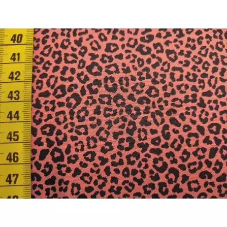Baumwollstoff "Kleines Leopardenmuster terrakotta"