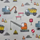 Beschichtete Baumwolle "Baustelle grau"