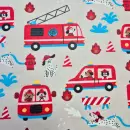 Beschichtete Baumwolle "Feuerwehr grau"