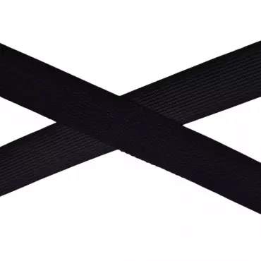 Gummiband "Schwarz 25mm"