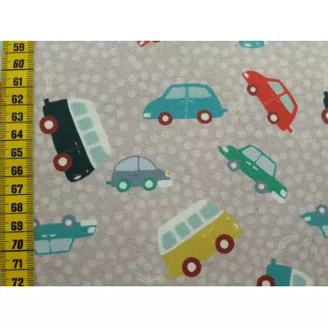 Jerseystoff "Auto/Bus beige"