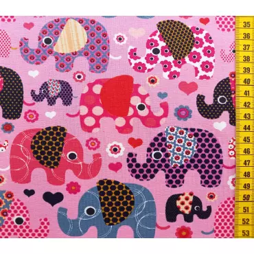 Jerseystoff "Elefant rosa"