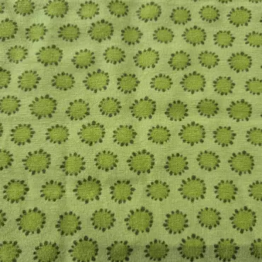 Reststück Jersey Stoff "Flakes lime" 80cm Fr. 9.-