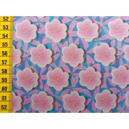 Jerseystoff "Flower Fiona Hewitt rosa"