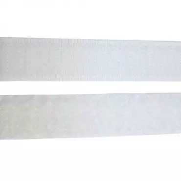 Klettverschluss "weiss 20mm"